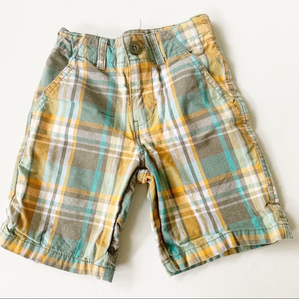 5/$25 Gymboree kids boys plaid shorts size 4